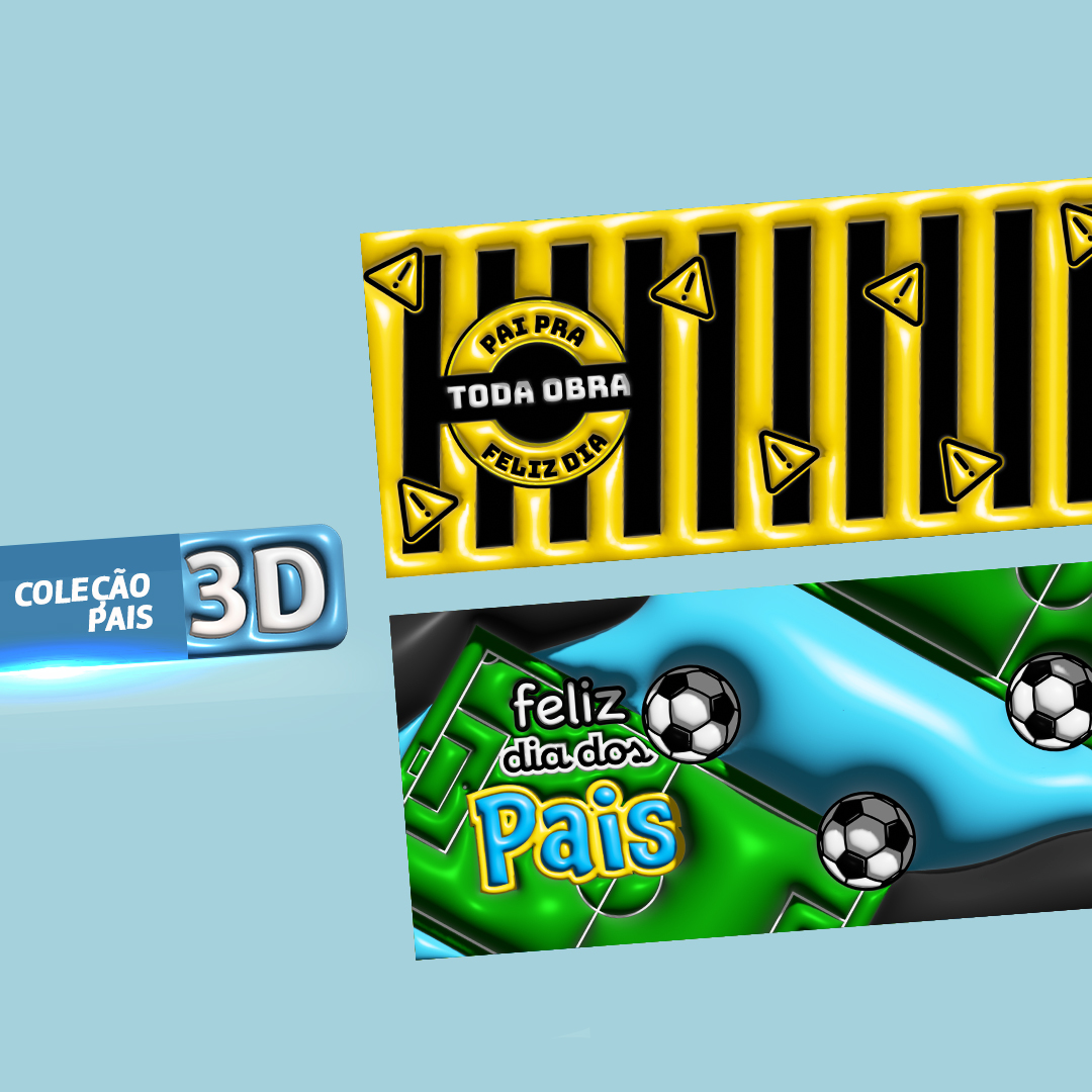 21 Artes Canecas Dia dos Pais Inflados 3D em Jpg 4