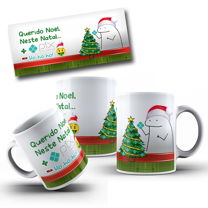 5 Arte para Caneca Flork Natal em Corel Draw