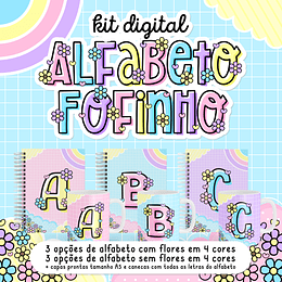 Kit Digital Alfabeto Fofinho Caneca Arquivos Sublimação Png