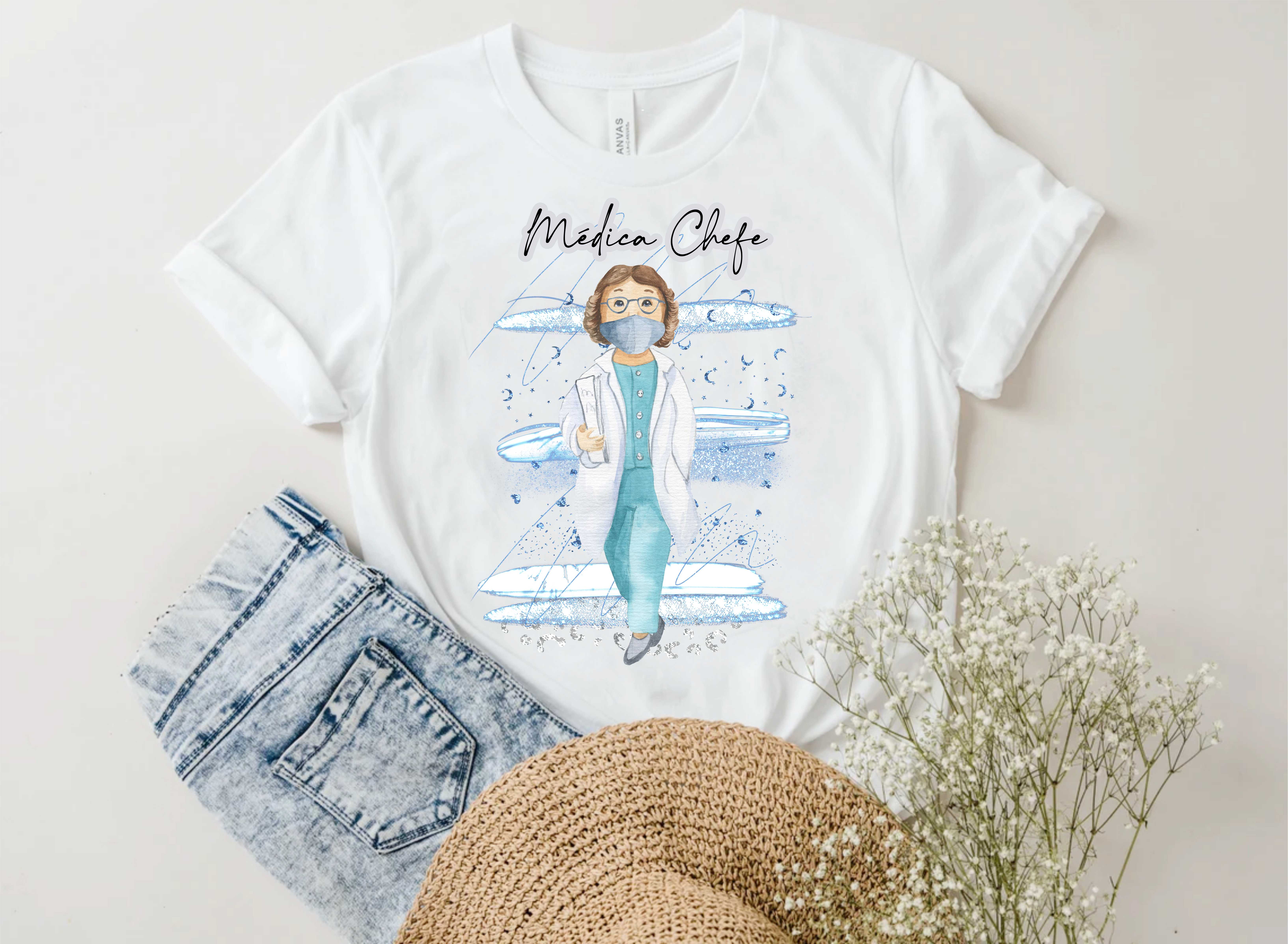 10 Artes para Camisa Profissão Medicina Enfermagem em Corel Draw 7