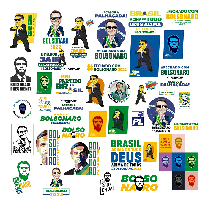 Kit Digital Bolsonaro Sem Fundo Eleições Política 40 Arquivos Png