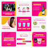 Pack Canva Consultora Capilar Cabelo Template Editável 30 Artes + Bônus