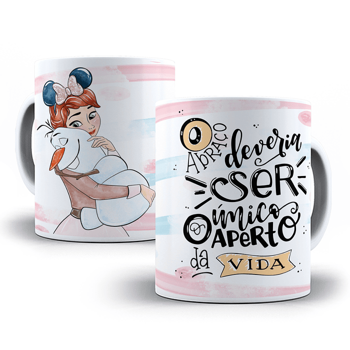 12 Artes para Caneca Amizade Personagens em Corel Draw