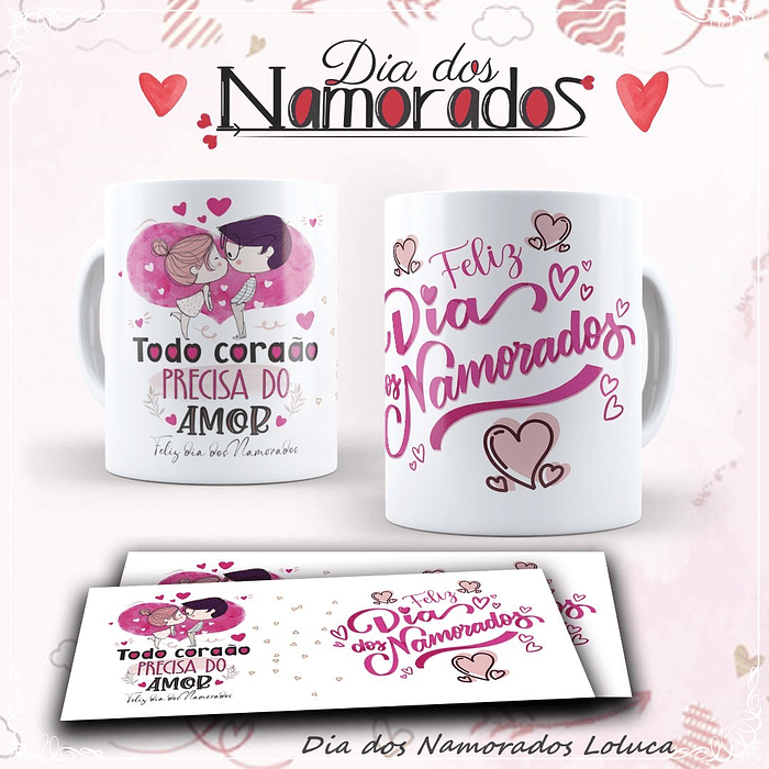 10 Artes para Caneca Dia dos Namorados Mickey Disney e Outros em Corel Draw