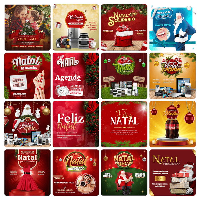 150 Arte Canva Natal Arquivo Editável 150 Arquivos - Oferta Promocional*