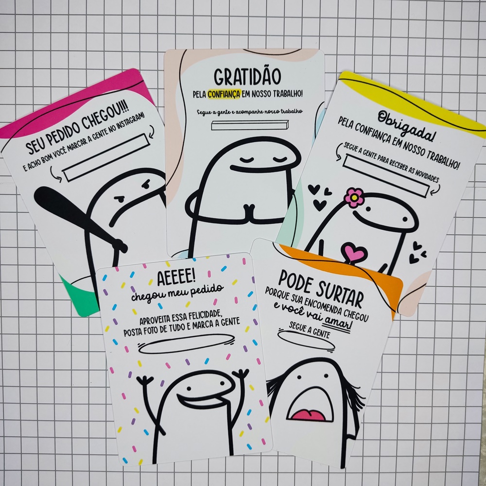16 Artes para Cartões de Agradecimento Flork Arquivos Jpeg 1