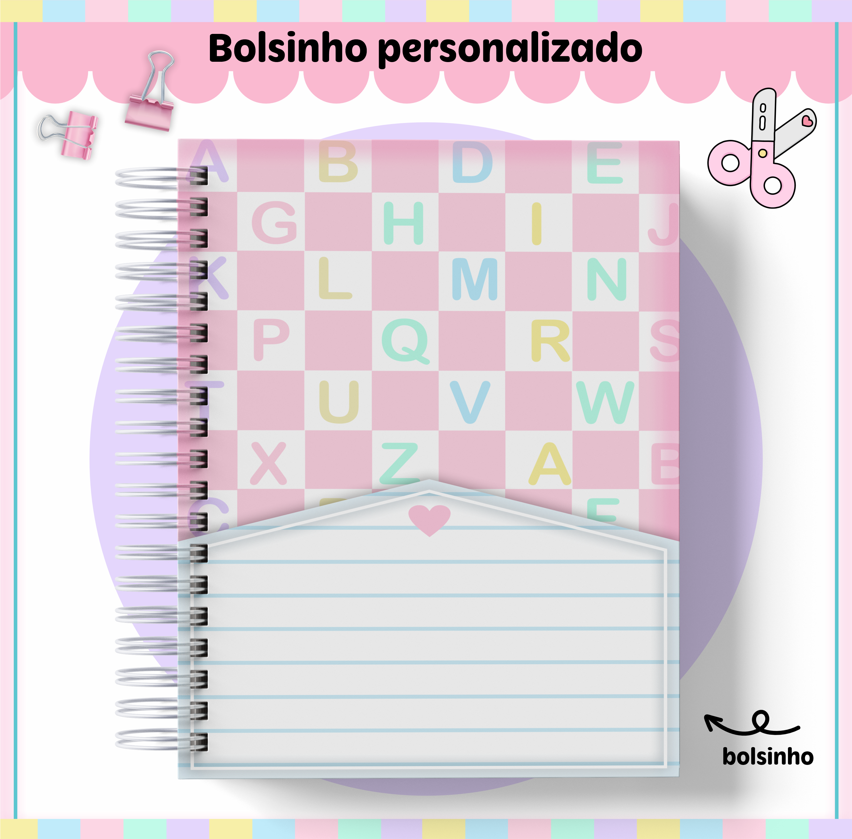 Kit Escolar Caderno Aluninhas 2023 em Pdf e Png 9