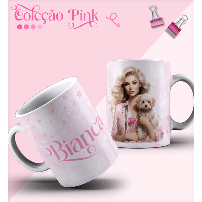 15 Artes para Caneca Barbie em Corel Draw