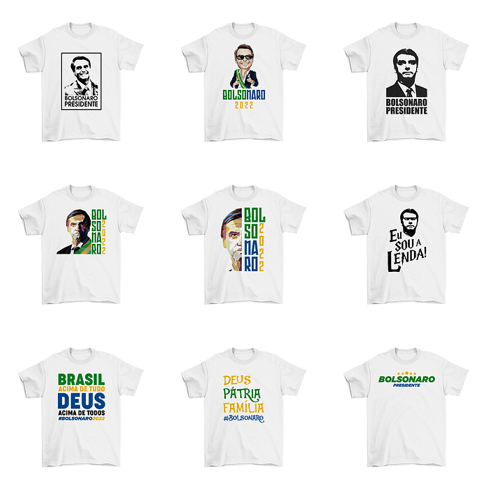 32 Artes Camisa Bolsonaro Eleições Política Sublimação Arquivos Png