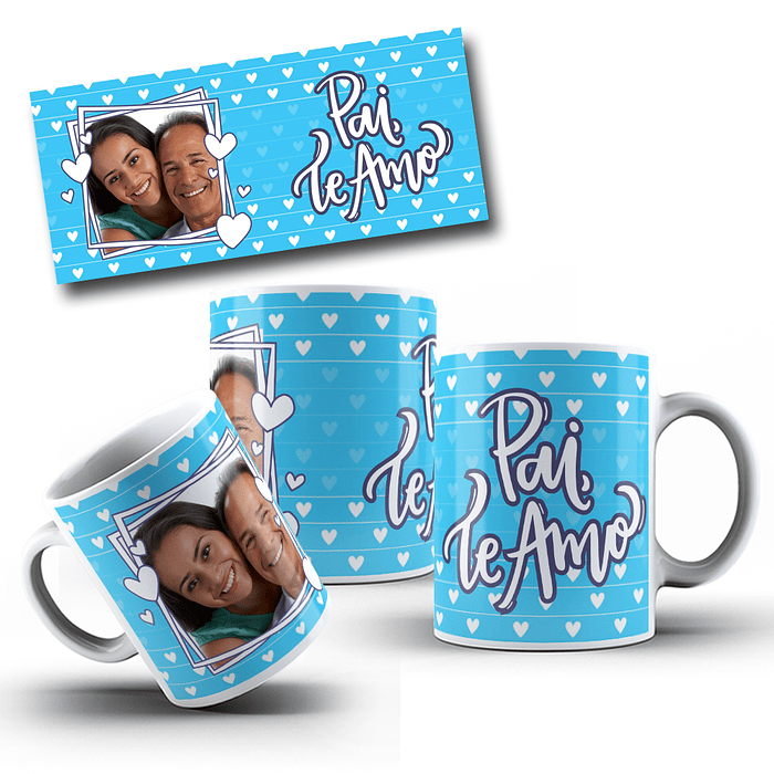 10 Artes Caneca Dia dos Pais com Foto em CorelDraw