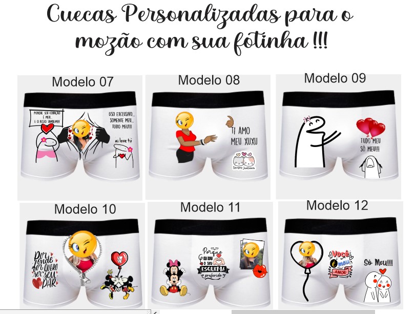 20 Artes para Cuecas Frases Engraçadas Dia dos Namorados em Corel Draw 2