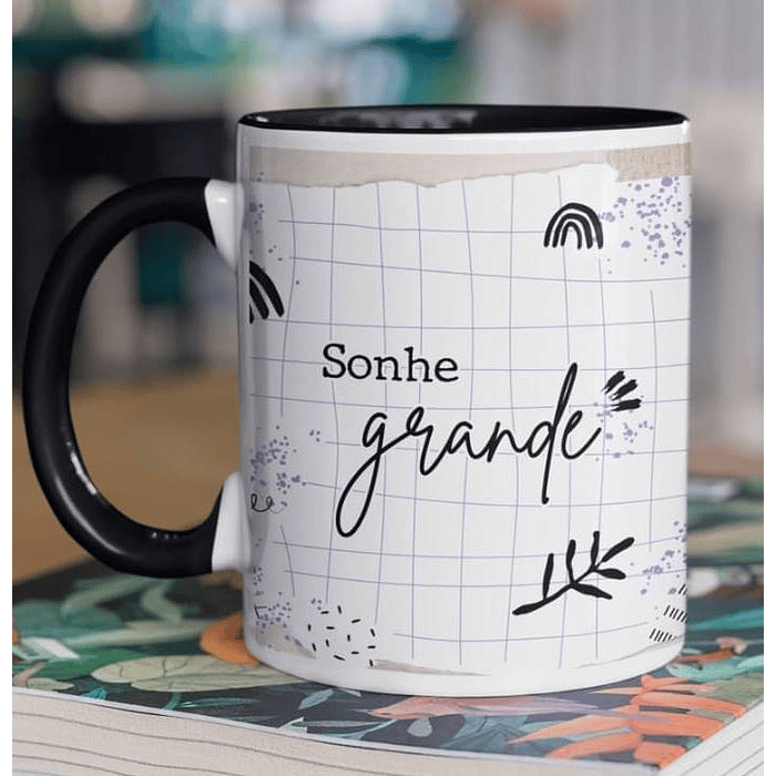 10 Arte para Caneca Frase Motivacional Seja Forte em Corel Draw