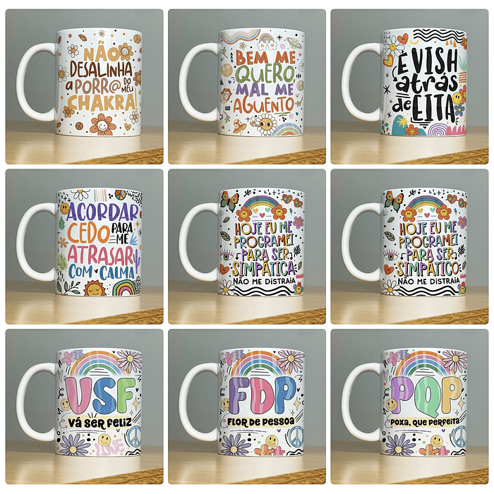 40 Artes Caneca Vibes Arquivos em Jpg