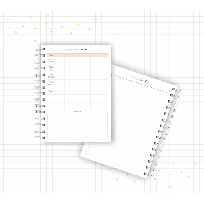 Arquivo Planner Youtuber e Minhas Postagens 2024 em Pdf 
