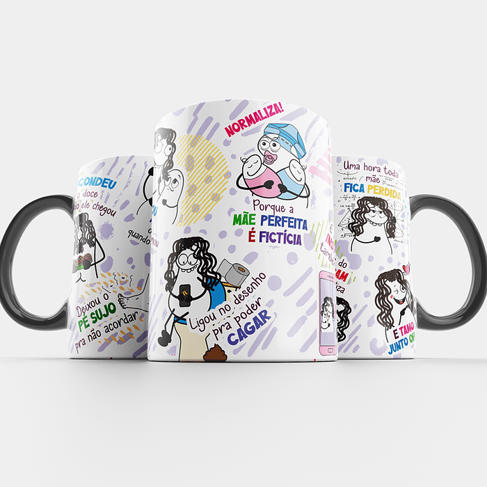 Arte Caneca Escondeu o doce quando ele chegou - Mãe... Normaliza Png