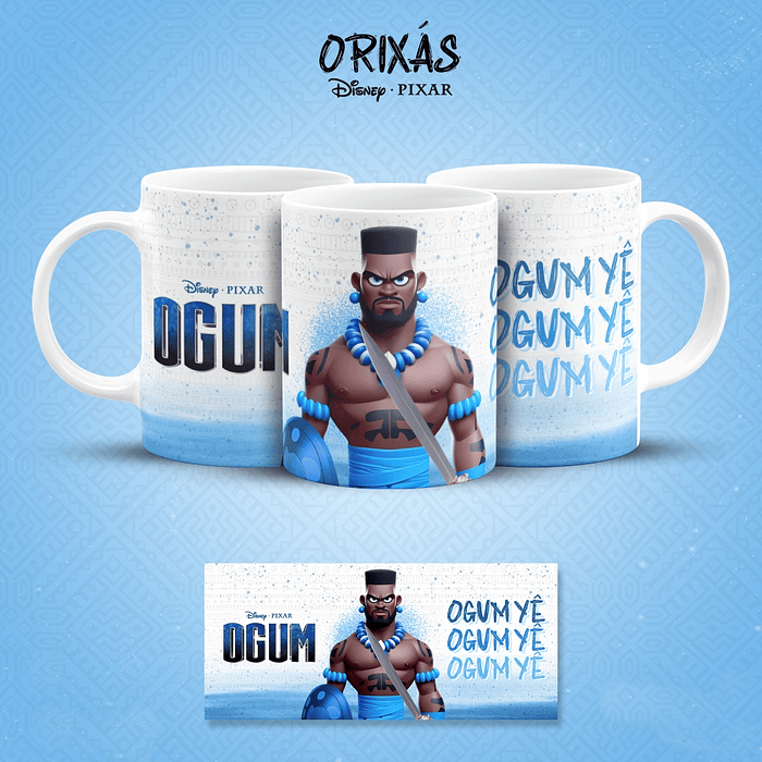 19 Artes para Caneca Orixás Pixar em Jpg