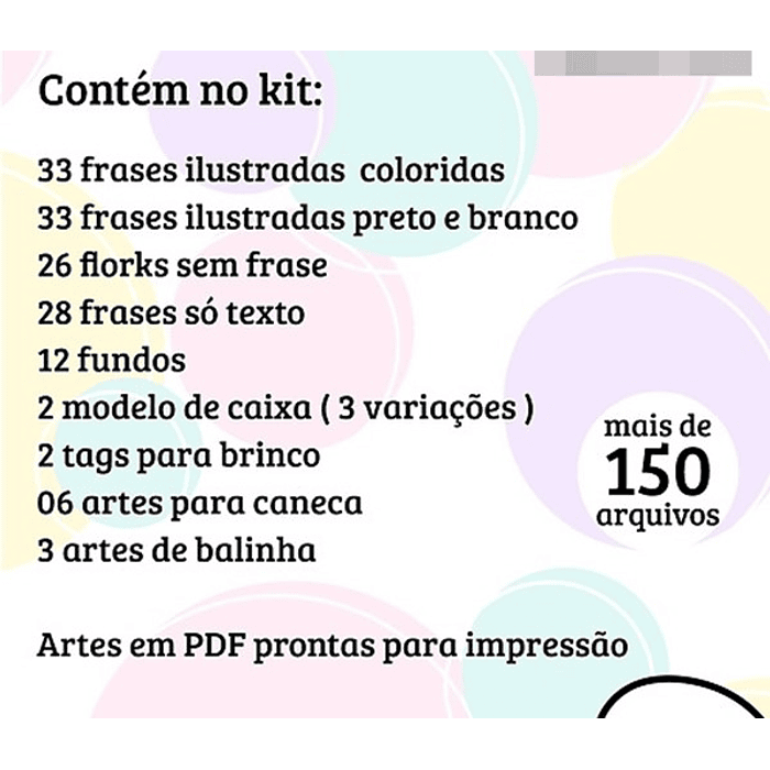 Kit Digital Flork Dia das Mães sem fundo Lt8 Arquivos Png