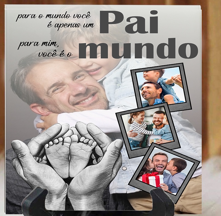 12 Artes Caneca Azulejo e Quadro Dia dos Pais em Corel Draw  5