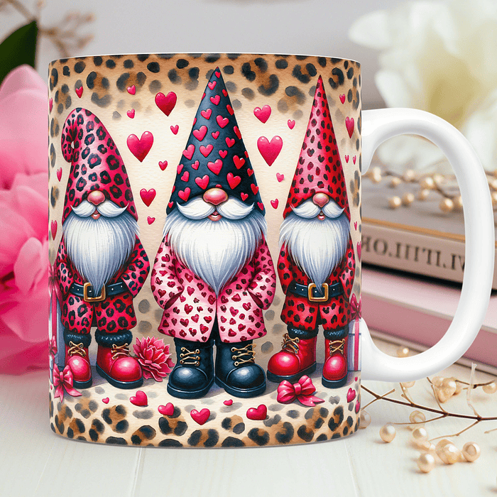 30 Artes para Caneca Dia dos Namorados 3D Gnomos 3d Arquivos Png