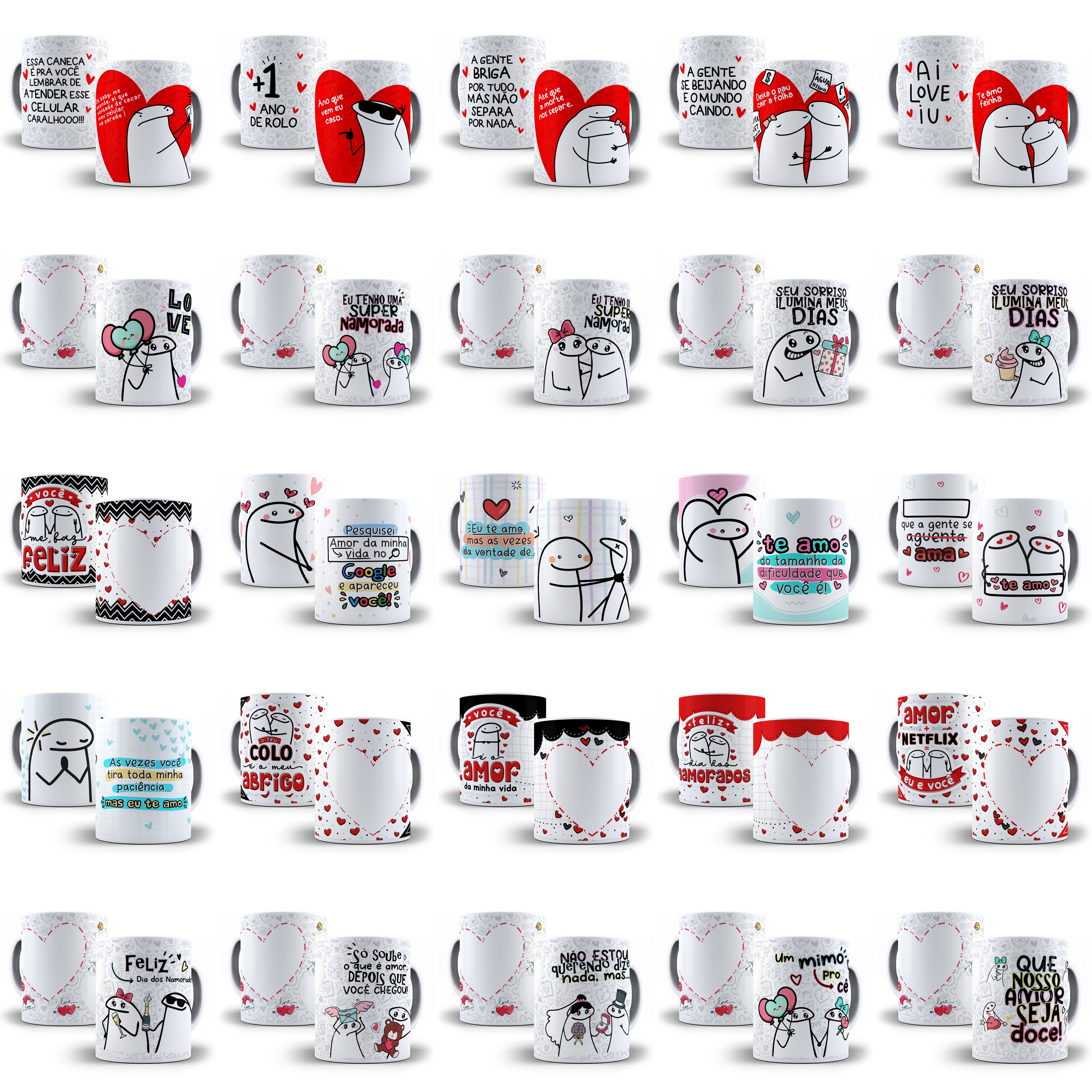 Artes Caneca Dia dos Namorados Camisa Almofadas Completo Arquivos Jpg Png + Mockups 2