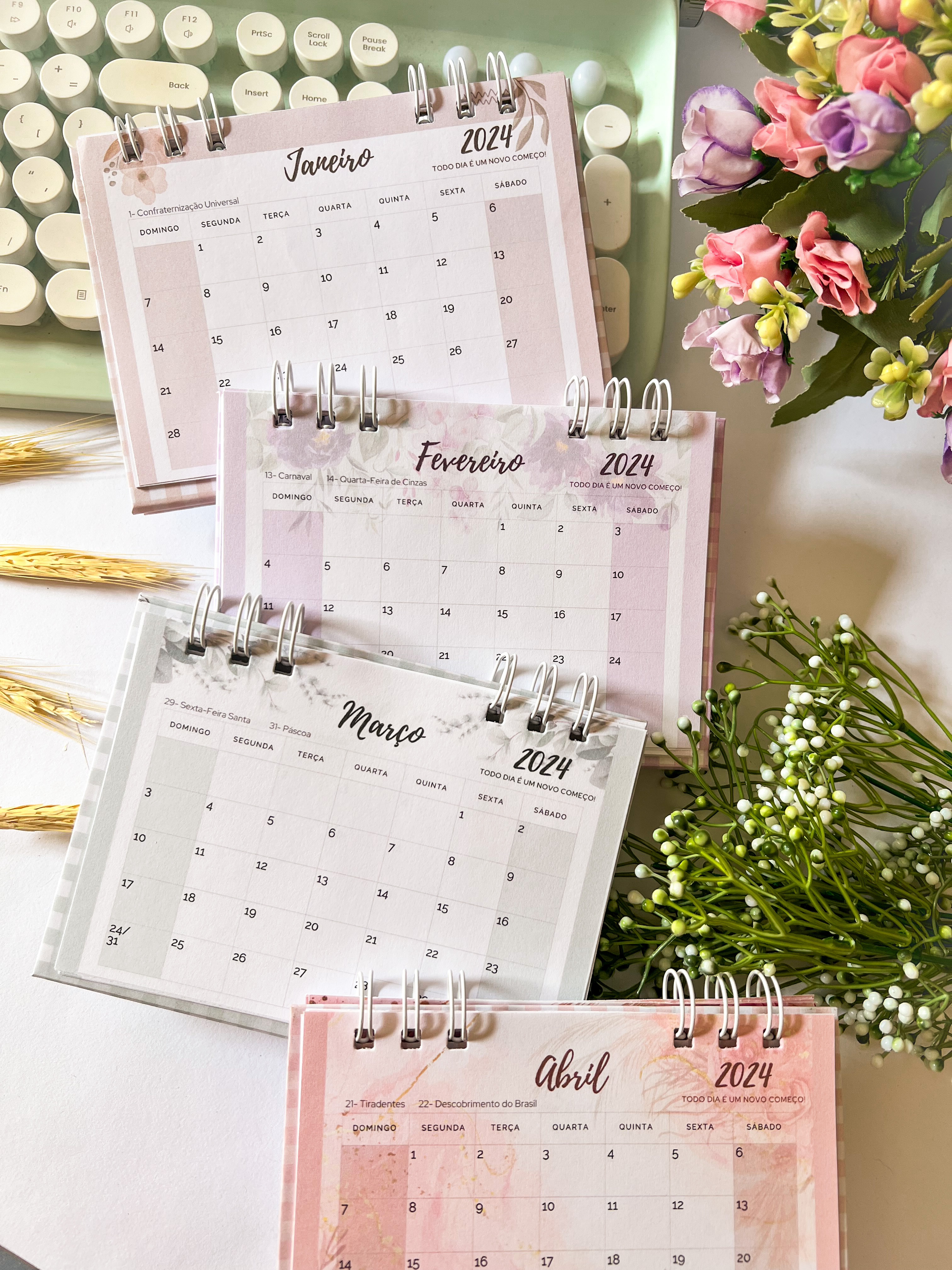 Arquivo Calendário de Mesa 2024 em Pdf 6