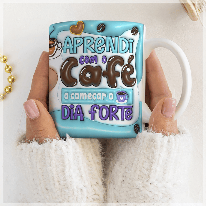 10 Artes para Caneca Café Inflados Arquivo em CorelDraw