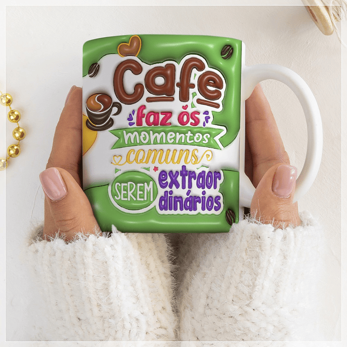 10 Artes para Caneca Café Inflados Arquivo em CorelDraw