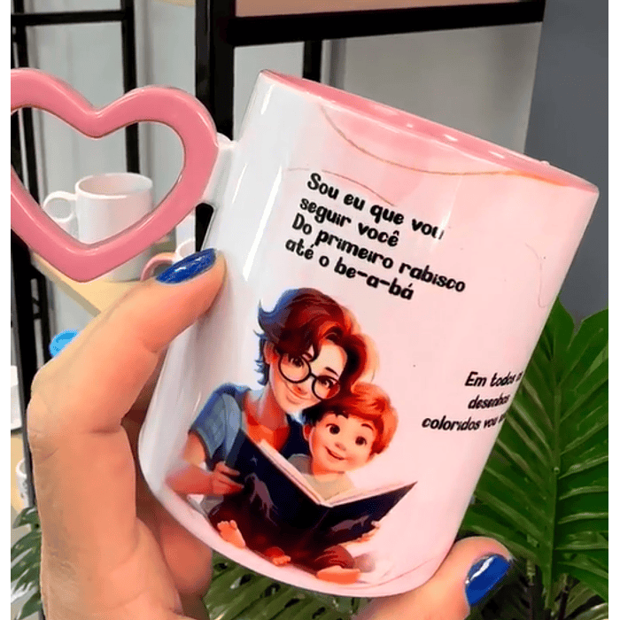 Artes para Caneca Sou eu que vou seguir você do primeiro rabisco até o be-a-bá  Musica Frases Arquivos Editável + Jpg 