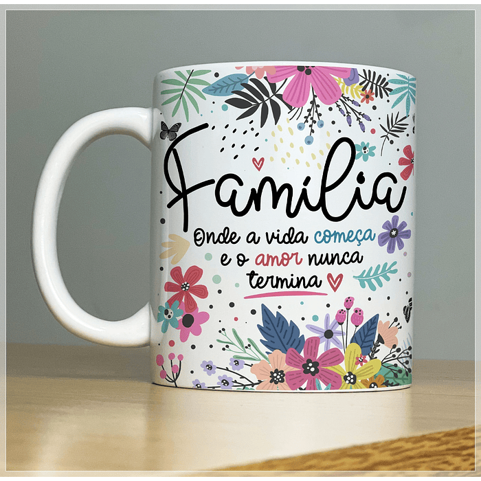 18 Artes para Caneca Família Vol.1  Arquivo em Jpg