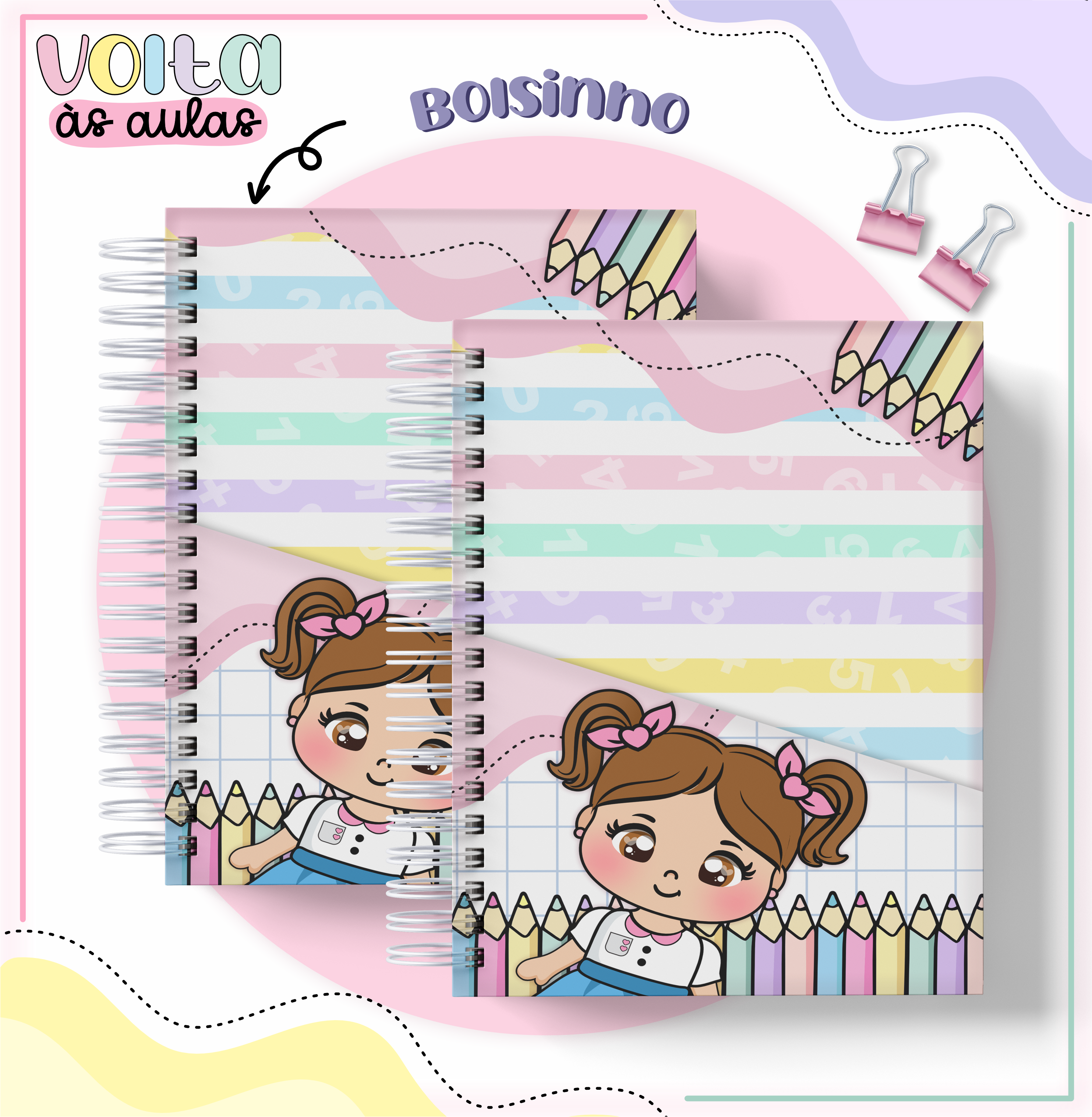 Arquivo para Encadernação e Sublimação Aluninhas em Pdf 6