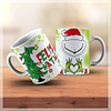 18 Artes para Caneca Natal Grinch Arquivo em Jpg  