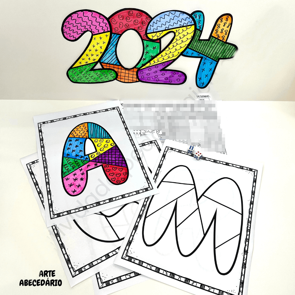 Arquivo Alfabeto Abecedário para Colorir em Pdf  1