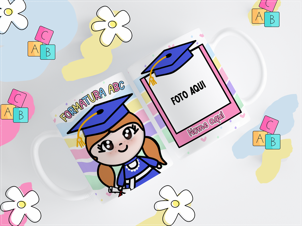 11 Artes para Caneca ABC Formatura Infantil Arquivos em Png 3