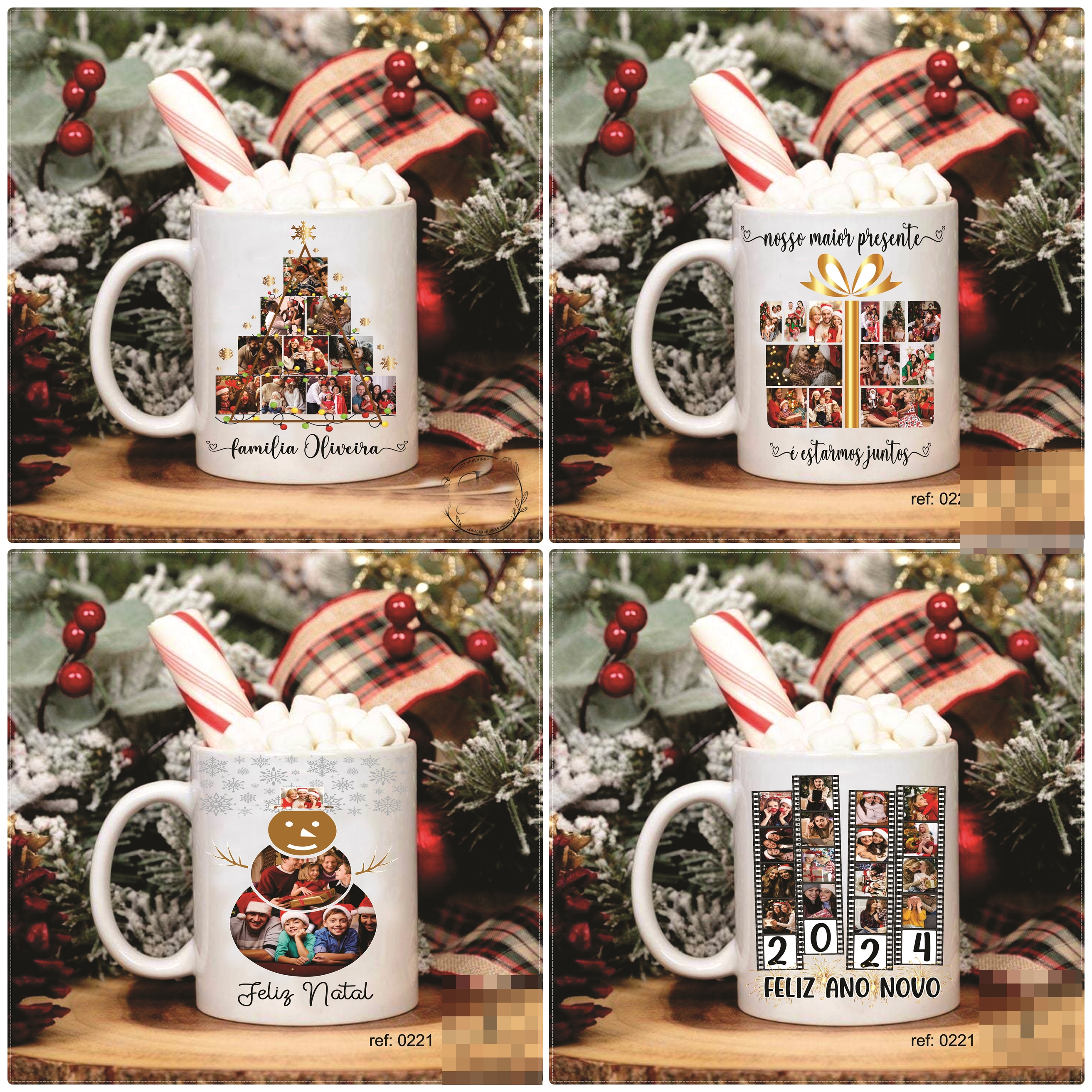 16 Artes para Sublimação Natal em CorelDraw 1