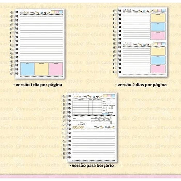 Combo Agendas Mais Kit digital Volta as Aulas Arquivo em Pdf  