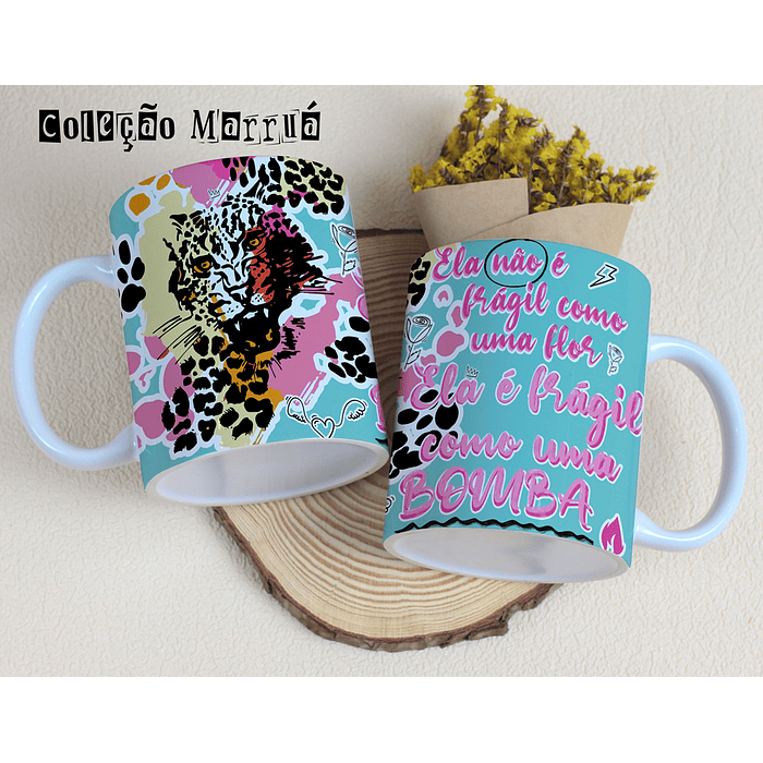 8 Artes para Caneca Dia das Mulheres Marrua Arquivos Editável 