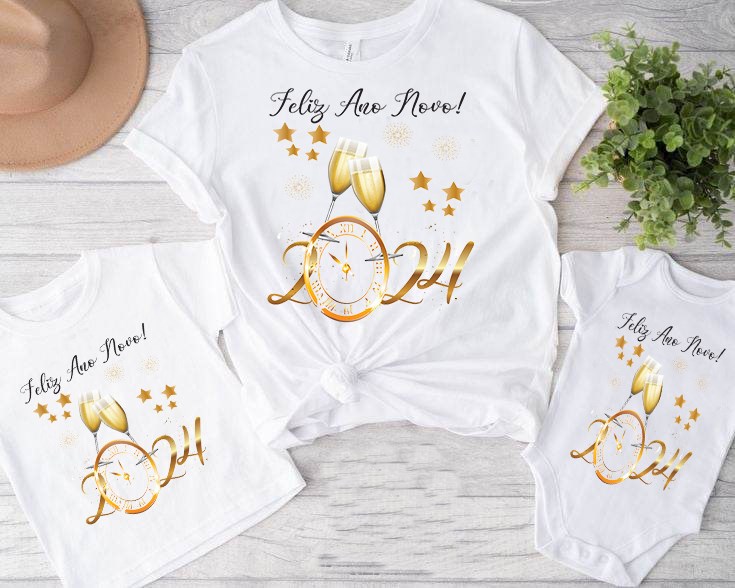 18 Artes para Camisa e Caneca Ano Novo 2024 Arquivo Editável   5