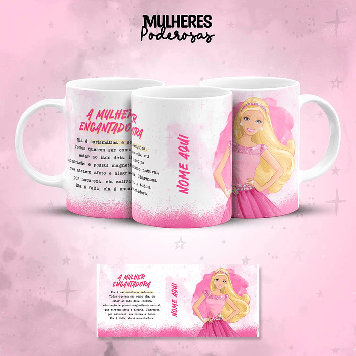 17 Artes para Caneca Mulheres Poderosas Personagens Arquivos em Jpg