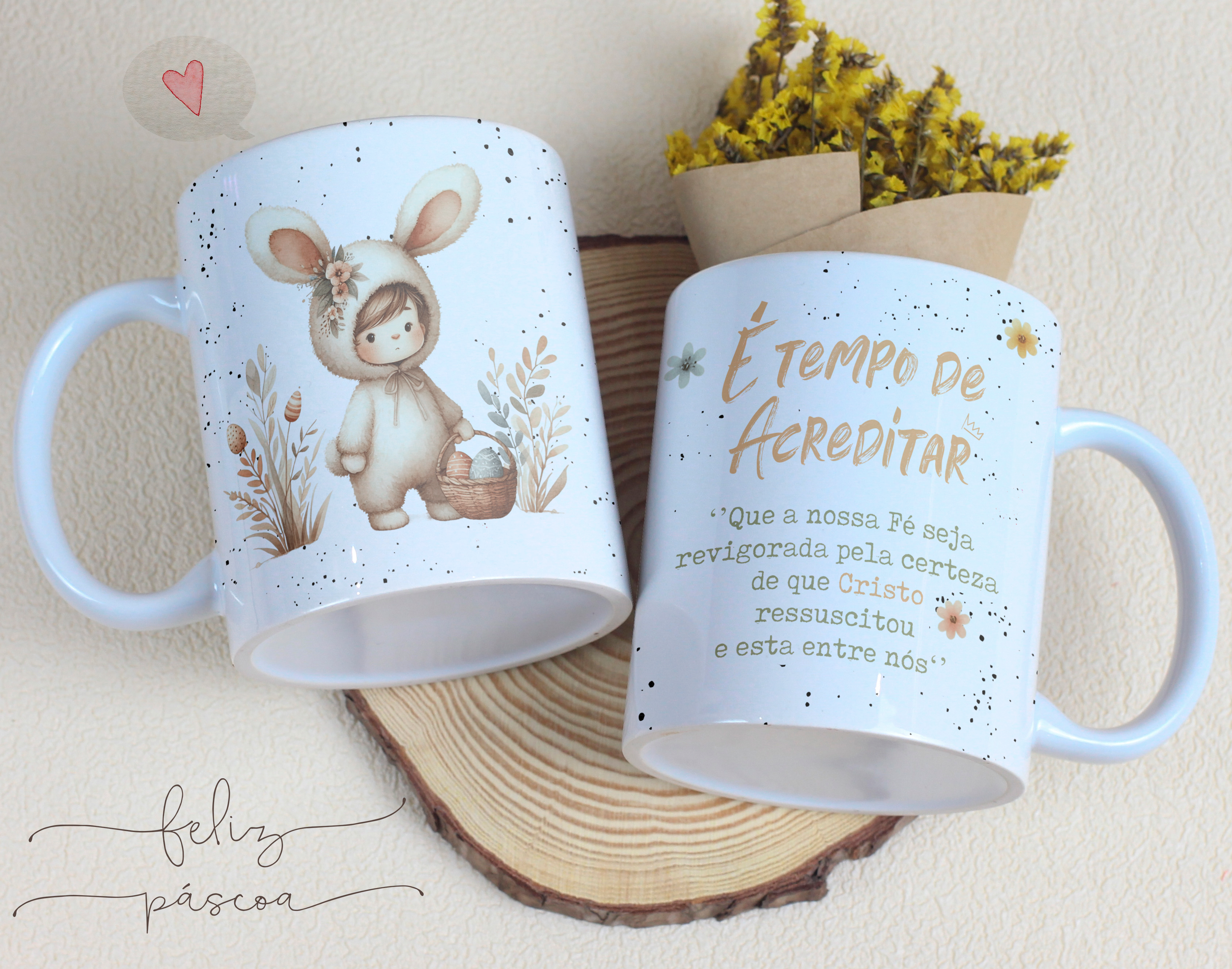 14 Artes para Caneca Páscoa Cristã Arquivos Editável 11