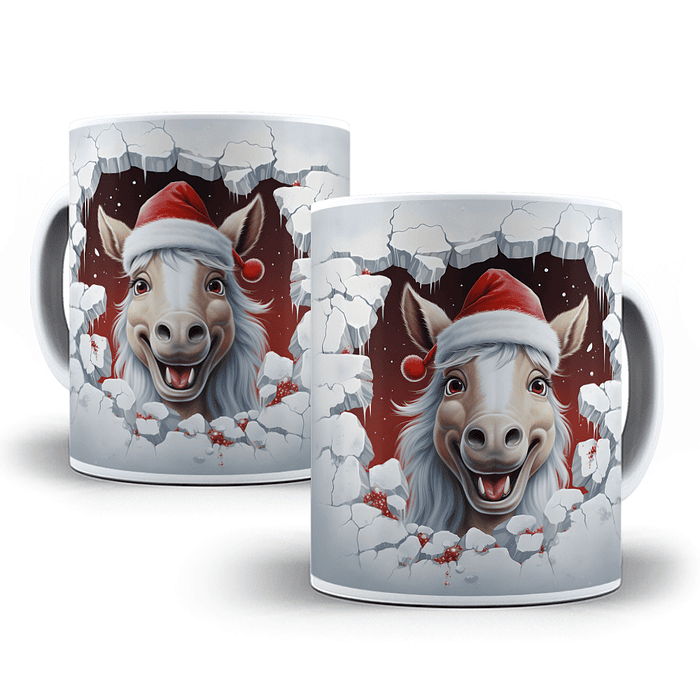 25 Artes para Caneca Animais Natalinos 3D Arquivo em Jpg