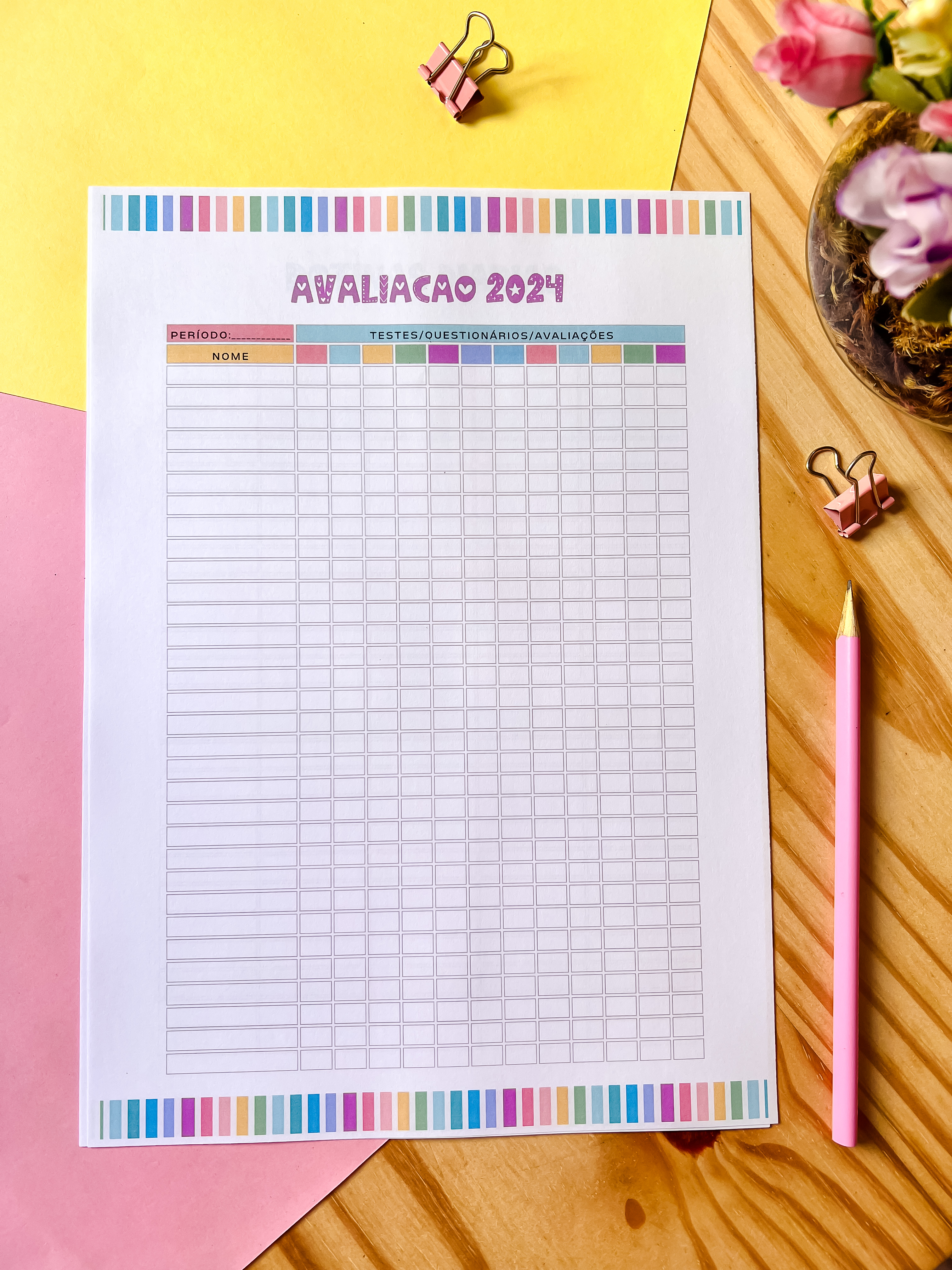 Arquivo Planner Professora A4 2024 em Pdf 5