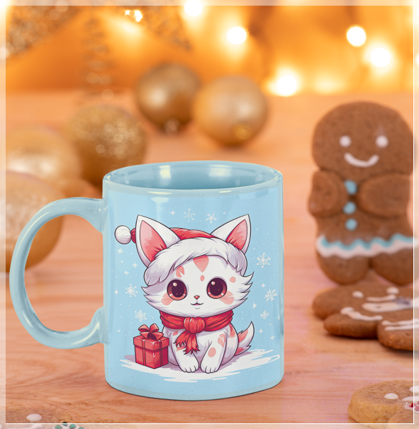 9 Artes para Caneca de Gatinhos Natal Arquivo em Jpg  4