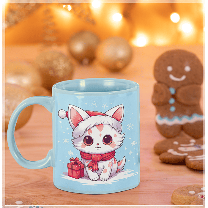 9 Artes para Caneca de Gatinhos Natal Arquivo em Jpg 