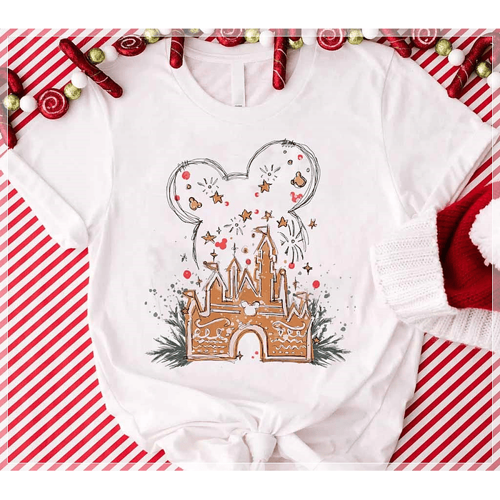 6 Artes para Camisa Natal Mickey e Minnie Arquivo em CorelDraw