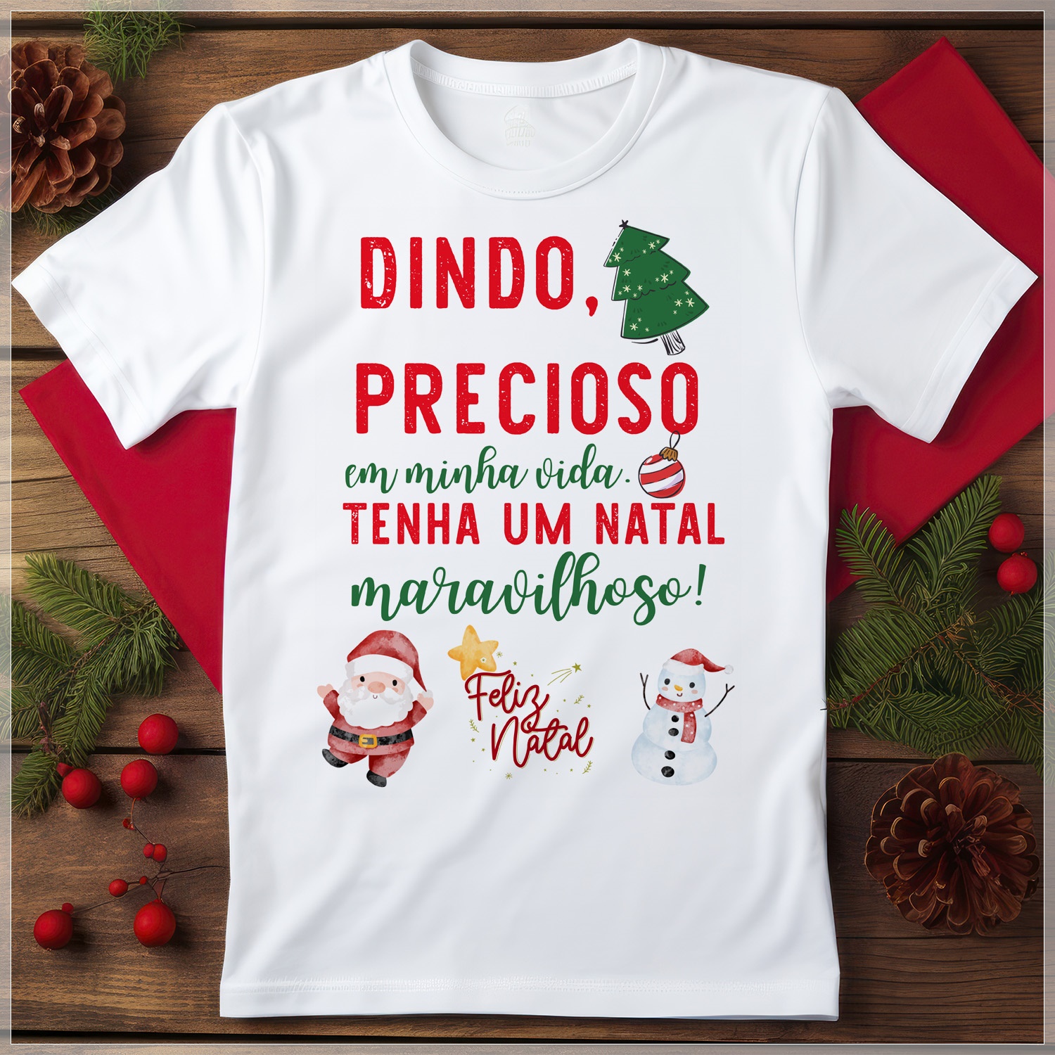 16 Artes para Camisa Natal em Família Arquivo em CorelDraw 15