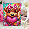 10 Artes para Caneca Dia dos Namorados 3D Vaquinhas Love 3d Arquivos Png