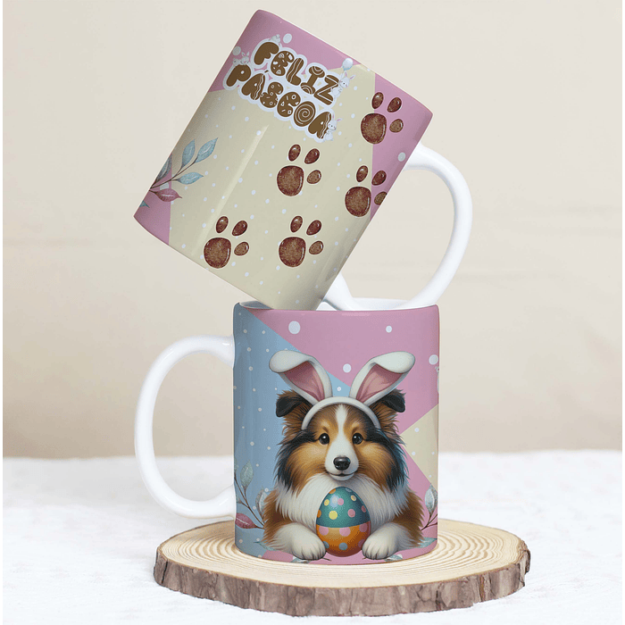 30 Artes para Caneca Páscoa Pets Arquivos em Jpg 