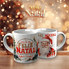 15 Artes para Caneca Papai Noel Arquivo em CorelDraw 