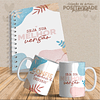 Arquivo para Capa Agendas e Caneca Positividade Arquivo Editável