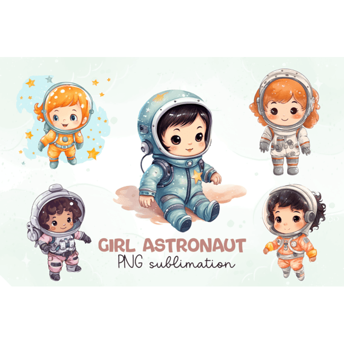 Kit Digital Mega Pacote Astronauta em Png